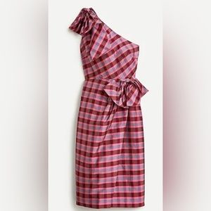 J.Crew Pink Plaid Party Dress